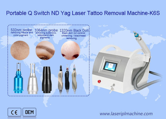 Q Switch Nd Yag معدات إزالة الوشم بالليزر 1320nm إزالة البقع الصبغية