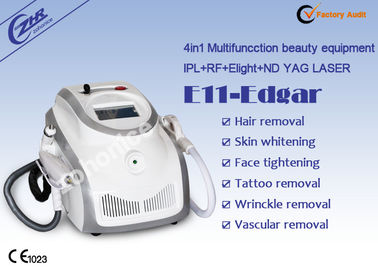 التبريد الملفوف E Light IPL RF Machine لإزالة بقع الوشم الملونة