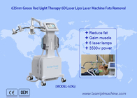 جهاز العلاج بالليزر البارد منخفض المستوى 6D يقلل الدهون 532 نانومتر أخضر 635 نانومتر العلاج بالضوء الأحمر