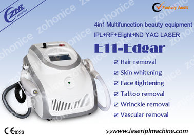 التبريد الملفوف E Light IPL RF Machine لإزالة بقع الوشم الملونة