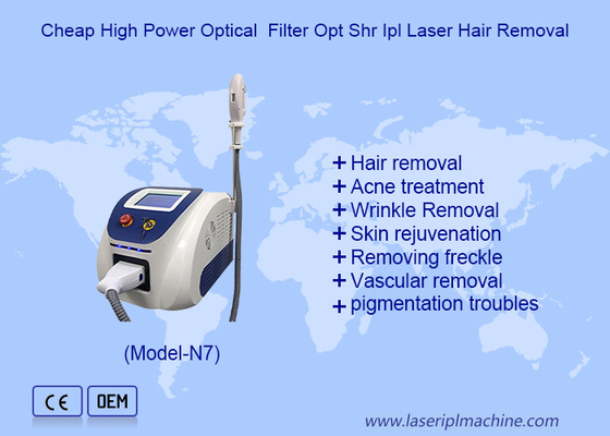 صالونات تجميل IPL آلات إزالة الشعر مع المادة الكريستالية الزفير
