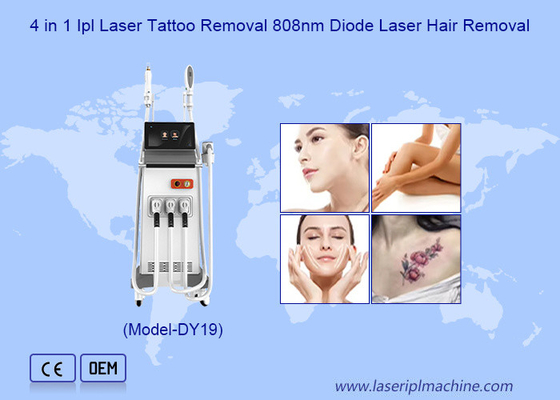 IPL العناية بالبشرة + ND إزالة الوشم بالليزر Yag + إزالة الشعر بالليزر بالديود لمركز الجمال