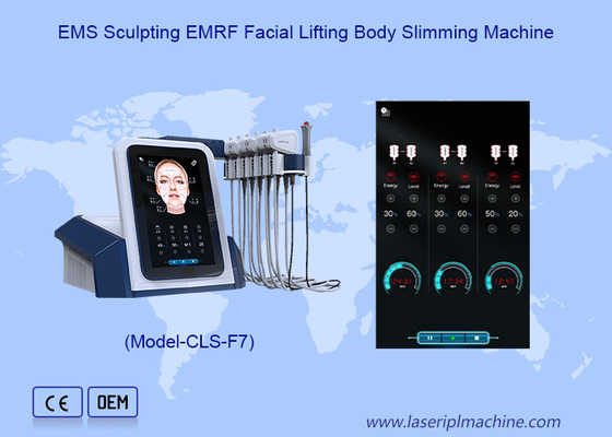 EMS النحت EMRF رفع الوجه إزالة الذقن المزدوج جهاز التخفيف الجسم