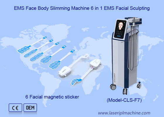 6 في 1 EMS التنحت الوجه إزالة التجاعيد EMRF وجه و جسم آلة التخفيف