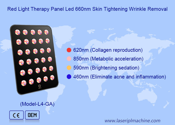 660nm 850nm Led Therapy Skin TIghtening علاج حب الشباب لوحة الضوء الأحمر