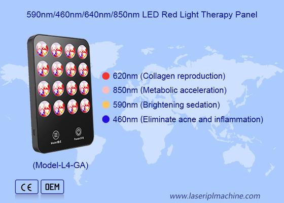 الاستخدام المنزلي إزالة الدائرة المظلمة مكافحة الشيخوخة 620nm LED العلاج الضوء الأحمر لوحة