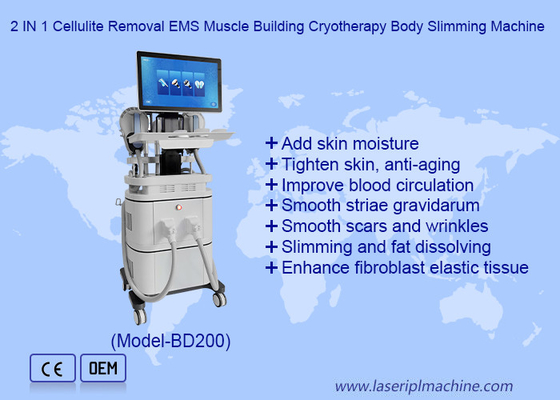 EMS RF بناء العضلات 40k التجويف 360 كريوتيرابيا الدهون آلة التجميد