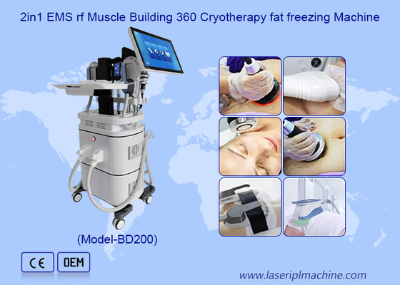 EMS RF بناء العضلات 40k التجويف 360 كريوتيرابيا الدهون آلة التجميد