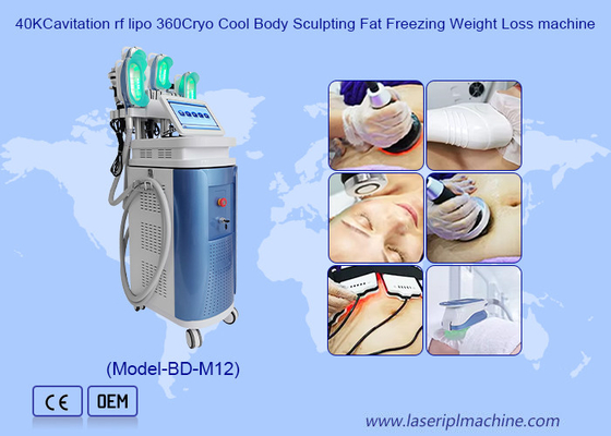 40K Cavitation RF Lipo 360 Cryo Cool Body Sculpting Fat Freezing آلة فقدان الوزن