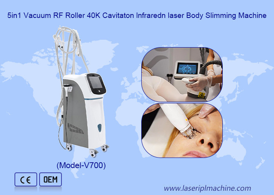 5in1 الفراغ Rf الدوال 40k التجويف ليزر الأشعة تحت الحمراء جهاز التخفيف الجسم