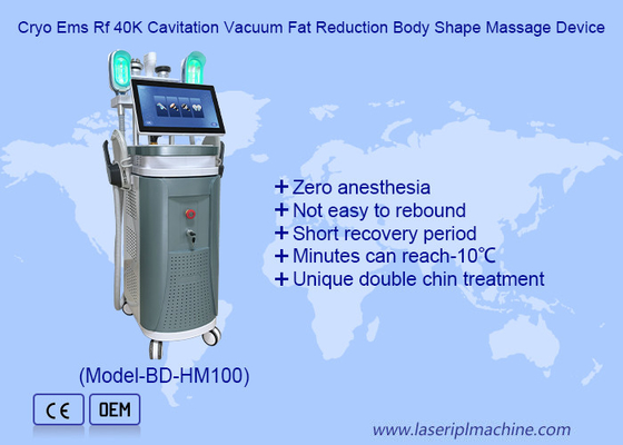 360 Cryo Plus 40K RF الفراغ EMS فقدان الوزن الجلد تشديد 360 Cryolipolysis و Emslim