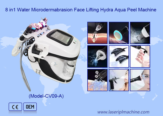 8 في 1 تنظيف عميق للوجه رفع متعدد الوظائف Rf Microdermabrasion Hydro وجه آلة