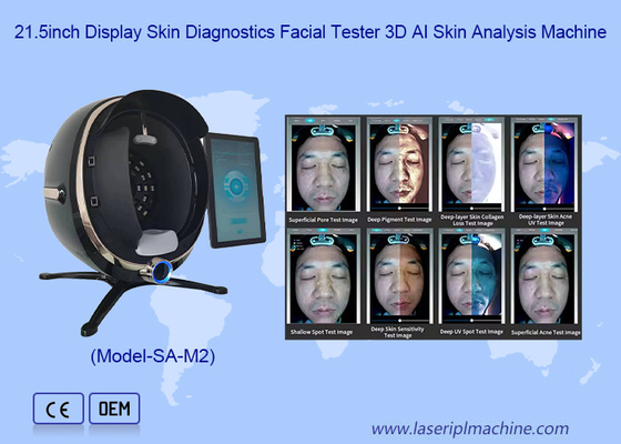 21.5 بوصة شاشة تشخيص الجلد الاختبار الوجه 3D AI تحليل الجلد آلة