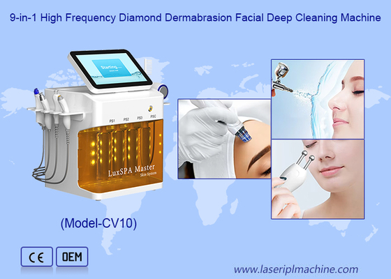 Non Invasive 9 In1 Skin Care Blackhead Removal Skin Regeneration Hydra Beauty Machine