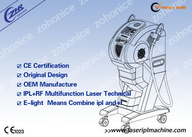 E light IPL RF المحمول مع مقبضين E light لإزالة الصباغات
