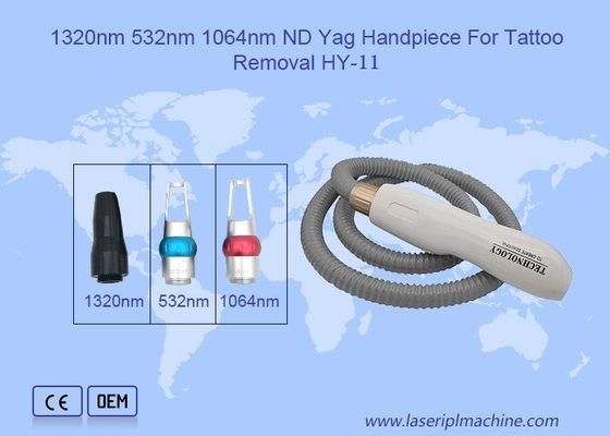 إزالة الوشم اليدوية 1320nm 532nm 1064nm Nd Yag Laser Handpiece