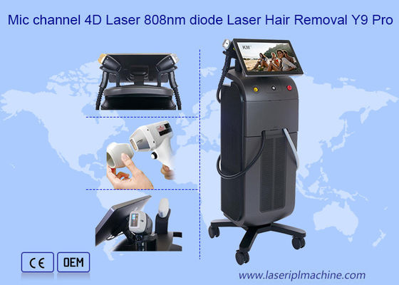 قناة الميكروفون 4D 1600w 808 آلة إزالة الشعر بالليزر Y9 Pro