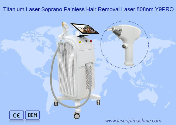 آلة إزالة الشعر 120J / CM Titanium Laser غير مؤلم 808