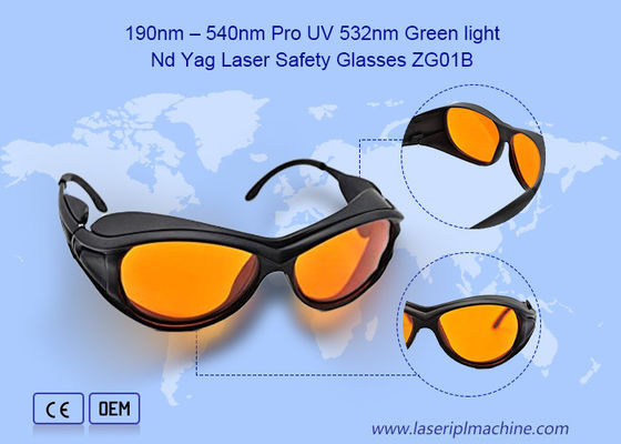 190nm 540nm CE OD4 Nd YAG Pro UV 532nm 1064nm نظارات ليزر Ipl