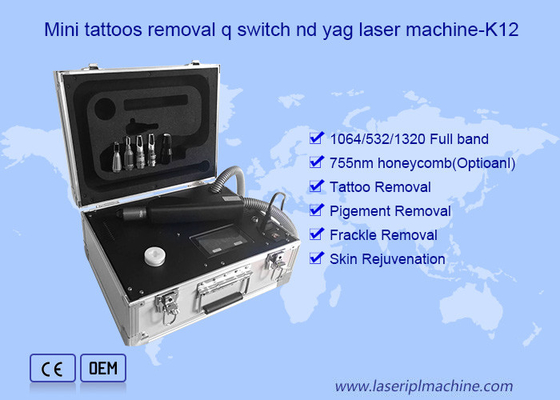 3 كارتريجز 1064nm أجهزة إزالة الوشم الاحترافية Nd Yag Laser