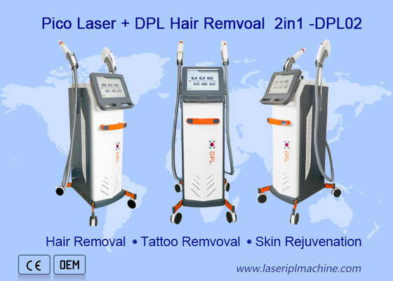 جهاز تجميل متعدد الوظائف بالليزر بيكو Nd Yag لإزالة الوشم وإزالة الشعر Dpl