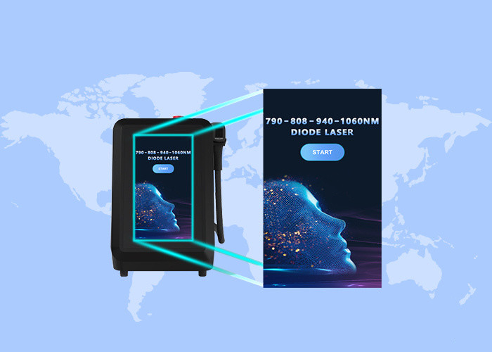 آلة ليزر 808nm 790nm 1060nm 940nm لبيض البشرة وإزالة الشعر
