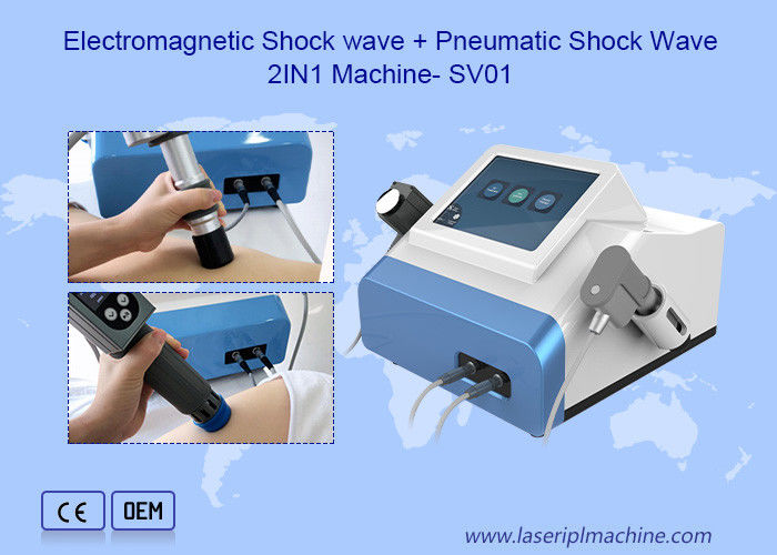 جهاز ضعف الانتصاب الكهرومغناطيسي الهوائي 6 هرتز Ems Shockwave Machine 2 في 1