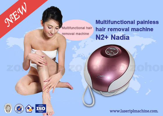 سعر جيد Pink IPL Hair Removal Machines Wind Cooling Intense Pulsed Light الانترنت