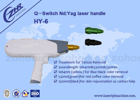 سعر جيد 1064nm & 532nm Q - Switch ND YAG  Laser  Tattoo Removal Machine Handle الانترنت