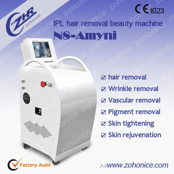 سعر جيد Vertical IPL Hair Removal Machines / Hair Salon Equipment For Hair Treatment الانترنت