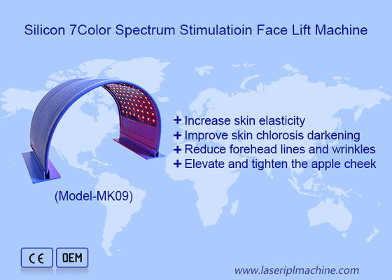 سعر جيد 7 طيف الألوان تبييض الجلد المرنة السيليكون آلة الضوء LED الانترنت