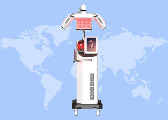 سعر جيد 660nm ديود آلة نمو الشعر العلاج بالليزر آلة HR208 1 سنة الضمان الانترنت