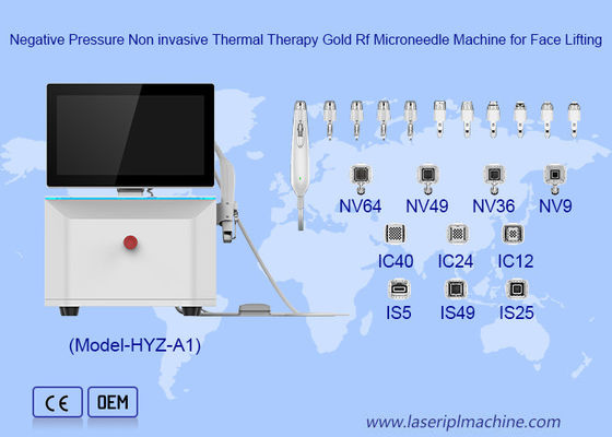 سعر جيد إبرة عازلة مزدوجة التردد لمكافحة الشيخوخة لرفع الوجه الذهبية RF آلة إبرة صغيرة الانترنت