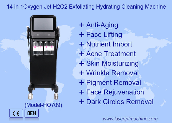 14 في 1 أوكسجين جيت H2O2 حفر المياه تنظيف آلة التنظيف