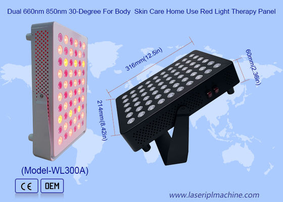 سعر جيد لوحة علاج بالضوء الأحمر مزدوجة 660 نانومتر 850 نانومتر بزاوية 30 درجة للعناية بالبشرة المنزلية للجسم الانترنت