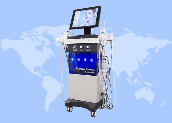 سعر جيد 14 في 1 غسيل بالموجات فوق الصوتية RF نظافة الوجه الحيوية آلة هيدرودرمابراسيون الانترنت