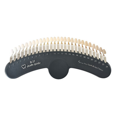 سعر جيد دليل الظل ثلاثي الأبعاد 27 لون مقارنة أسنان تبييض الشريط الظل لوحة الانترنت