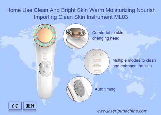 سعر جيد شد الوجه المنزلي استخدام جهاز الجمال بالموجات فوق الصوتية DC 5V 500mA Power Clean Skin Instrument الانترنت