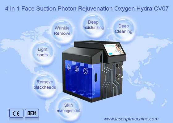 سعر جيد 4 في 1 الوجه شفط الفوتون تجديد الأكسجين تبييض الوجه الانترنت